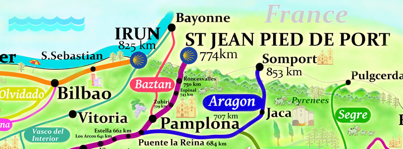 The 7 main Camino de Santiago routes