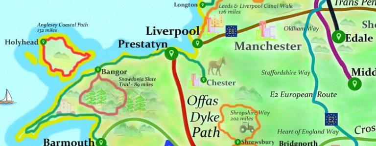 UK Long Distance Walks - Inspiring Maps