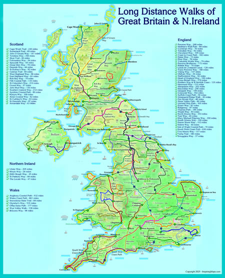 UK Walking Map